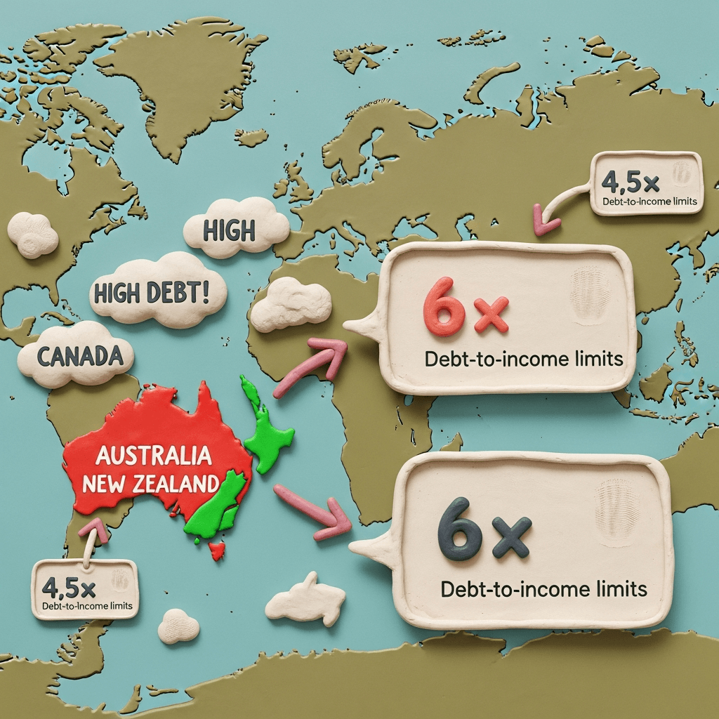 Compared to other developed nations, Australia permits higher debt-to-income ratios for borrowers, which is a significant factor contributing to higher local property prices.