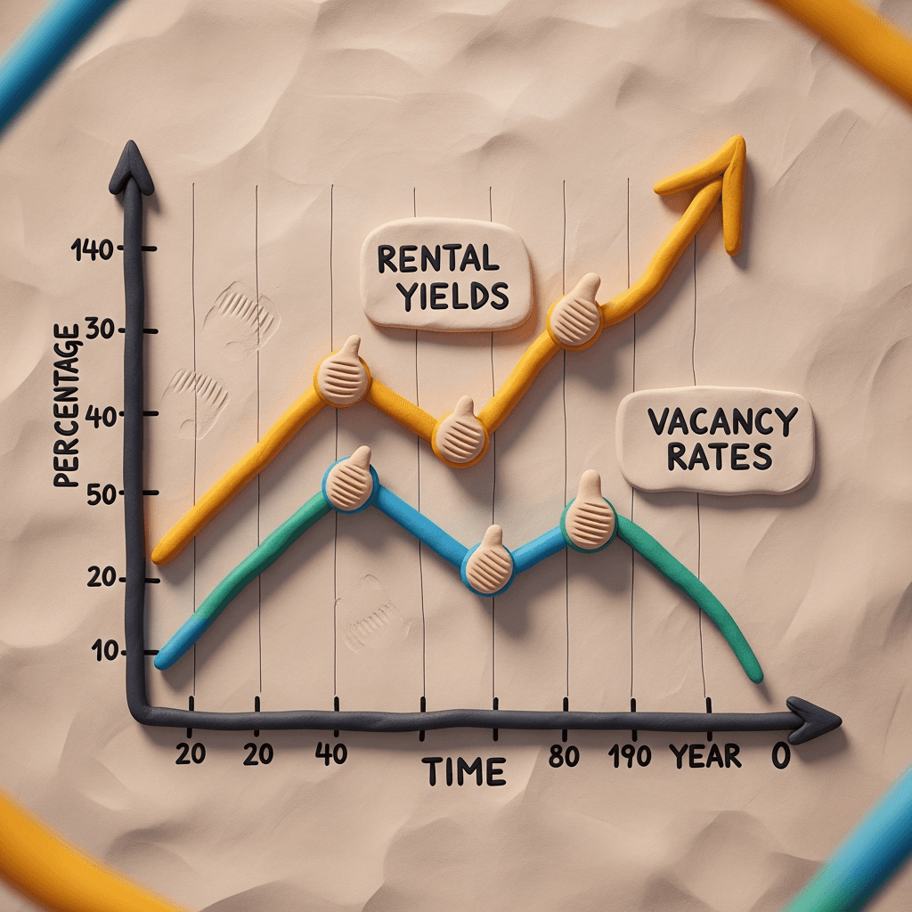 Rising rental yields and low vacancy rates in Melbourne indicated that the property market was undervalued and ready for recovery.