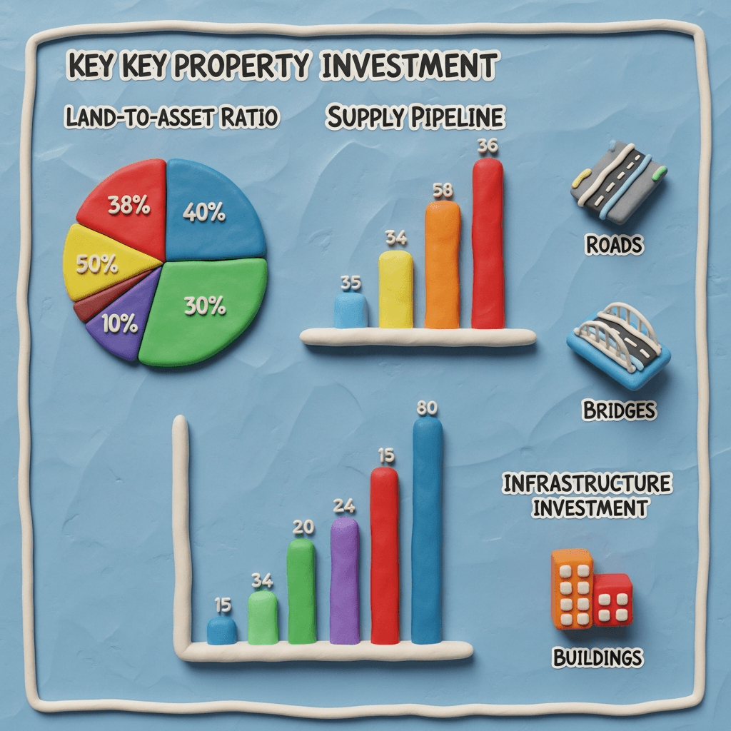 Key metrics for smart property investing include a high land-to-asset ratio, low housing supply, and significant local infrastructure investment.