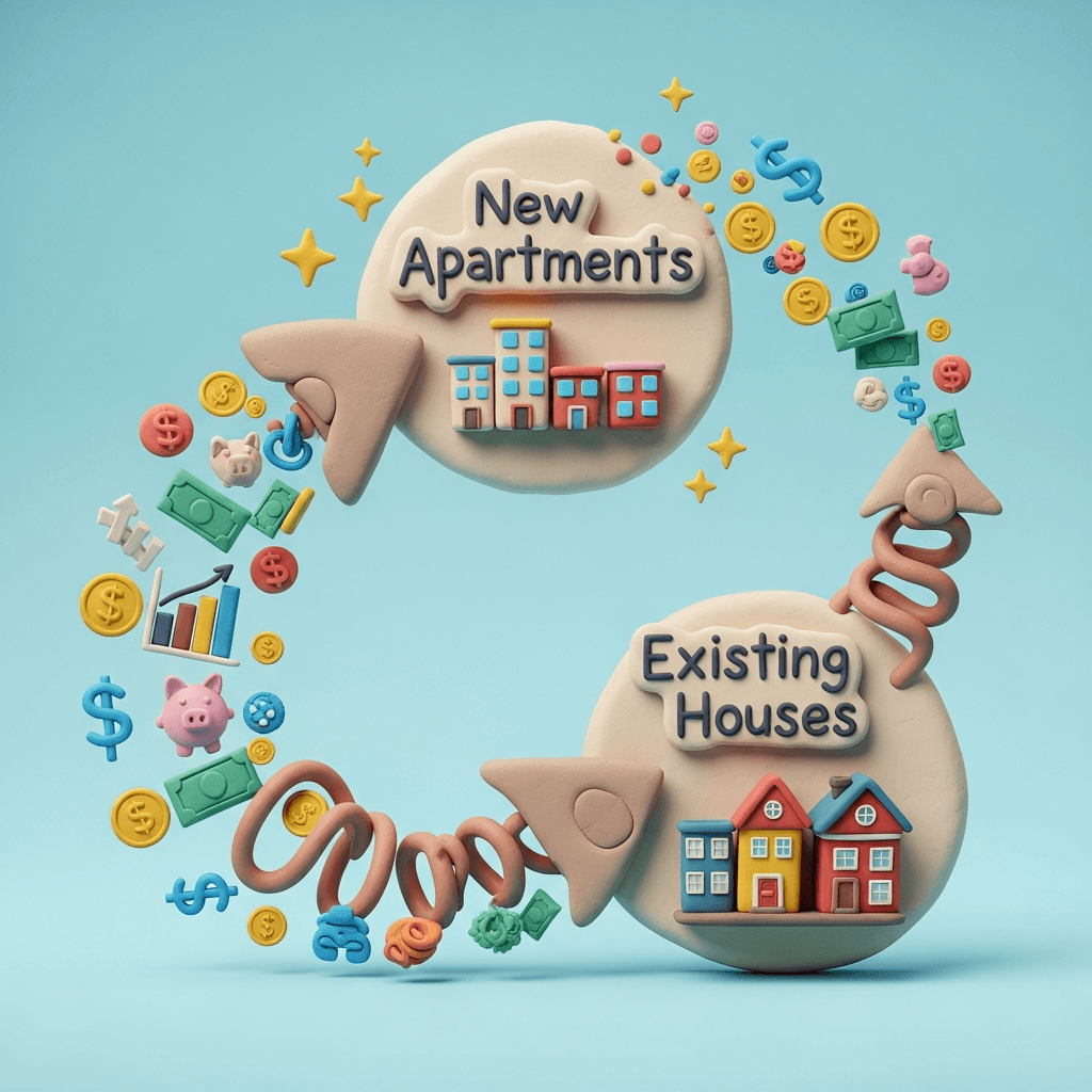 The proposed CGT changes aim to redirect investment from existing houses towards the construction of new apartments to increase housing supply.