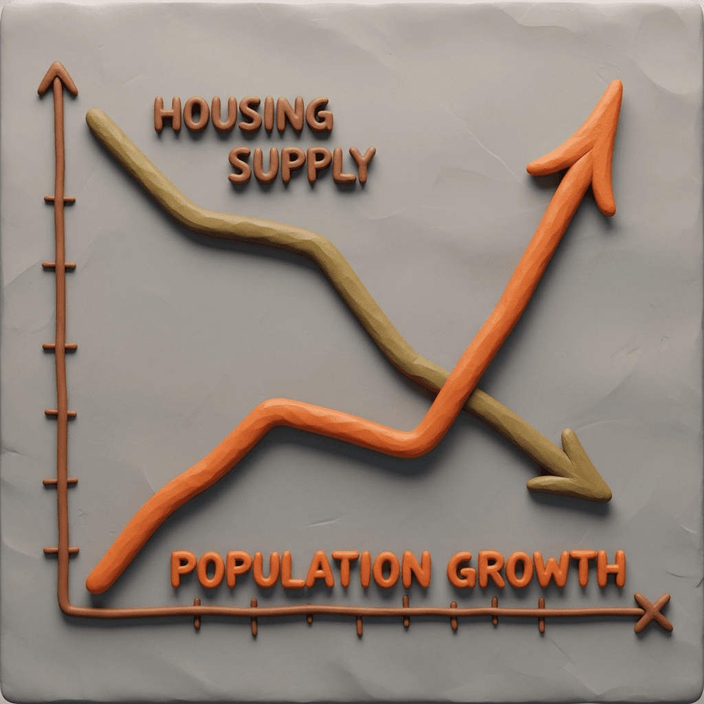 Australia is experiencing historic levels of net overseas migration, which is dramatically increasing housing demand while new construction simultaneously slows down.