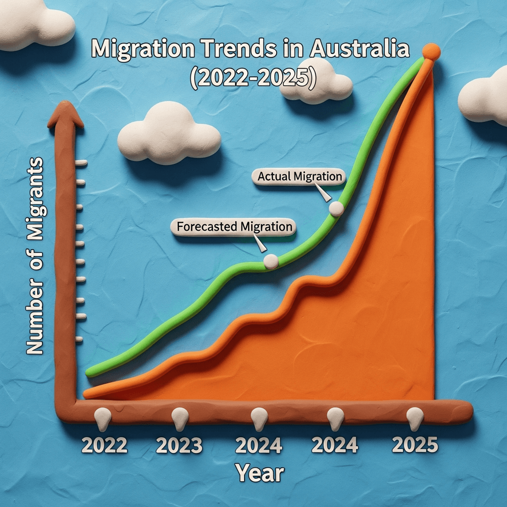 Official forecasts significantly underestimated Australia's post-pandemic migration levels, placing unforeseen pressure on the housing market.