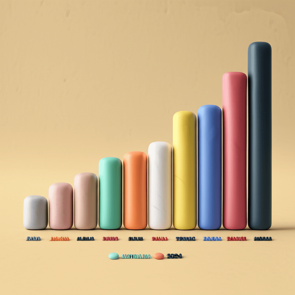 A clean and modern bar chart comparing the top 10 most liveable cities in the world for 2024, with Australian cities highlighted.