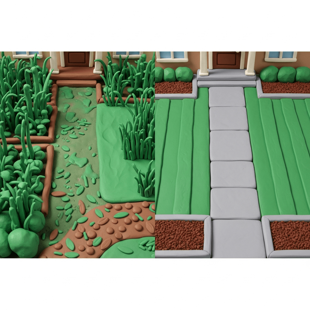 Improving a property's curb appeal with simple, low-maintenance landscaping makes it more inviting and can command a higher rent.