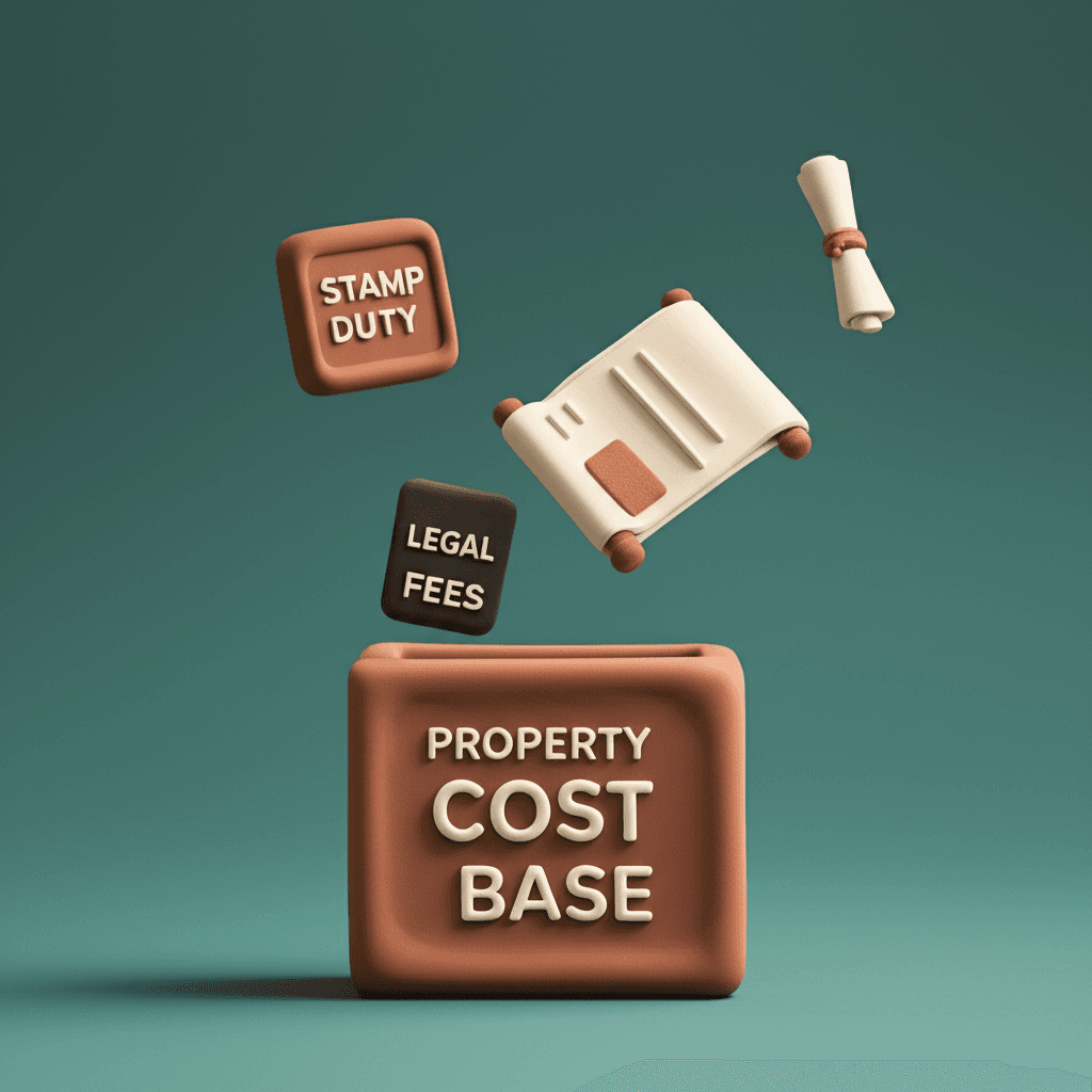 Most initial buying expenses, such as stamp duty and legal fees, are added to the property's cost base, which is used to calculate capital gains tax when the property is sold.
