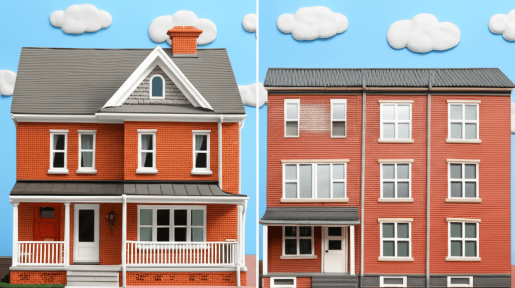 This article compares two distinct property types for investment: a house with a granny flat in Kingston, QLD, and a block of four units in Wodonga, VIC.