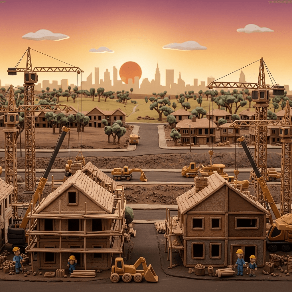 The government and property industry advocate for increasing housing supply through new construction projects to address the national housing shortage.