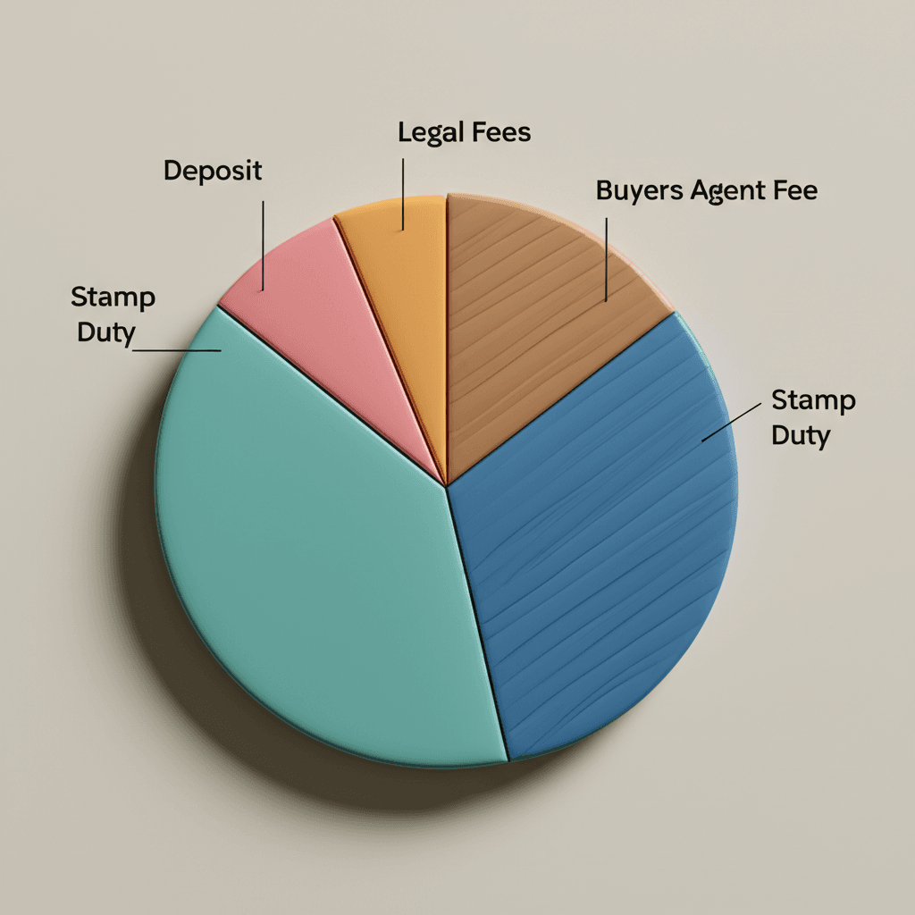 The total initial capital required for a $650,000 property is broken down into several key costs, including the deposit, stamp duty, and various professional fees.