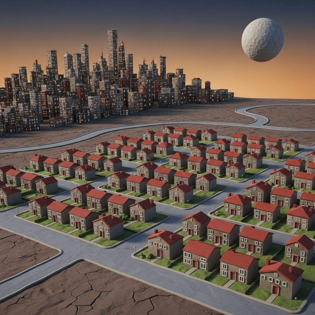 Underperforming housing estates on the urban fringe often suffer from a severe lack of infrastructure and amenities, leading to resident isolation and stagnating property values.
