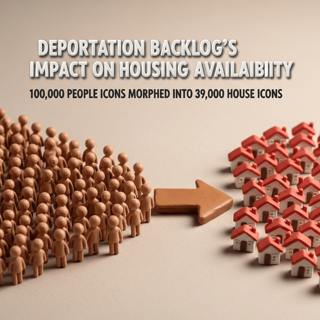 The nearly 100,000 people in Australia's deportation backlog occupy an estimated 39,000 homes, directly impacting housing supply.